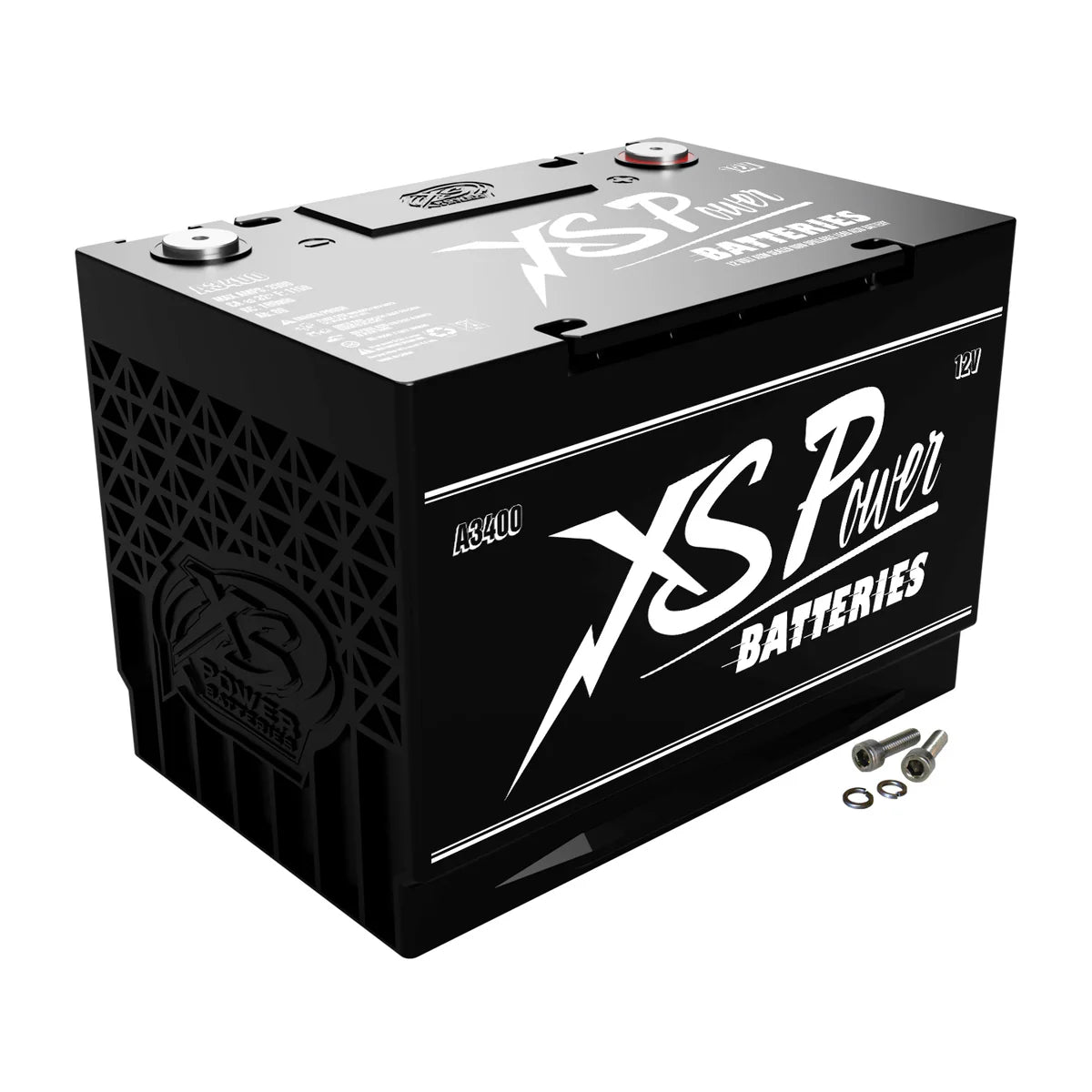 XS Power AGM Battery, Group 34, Vintage logo