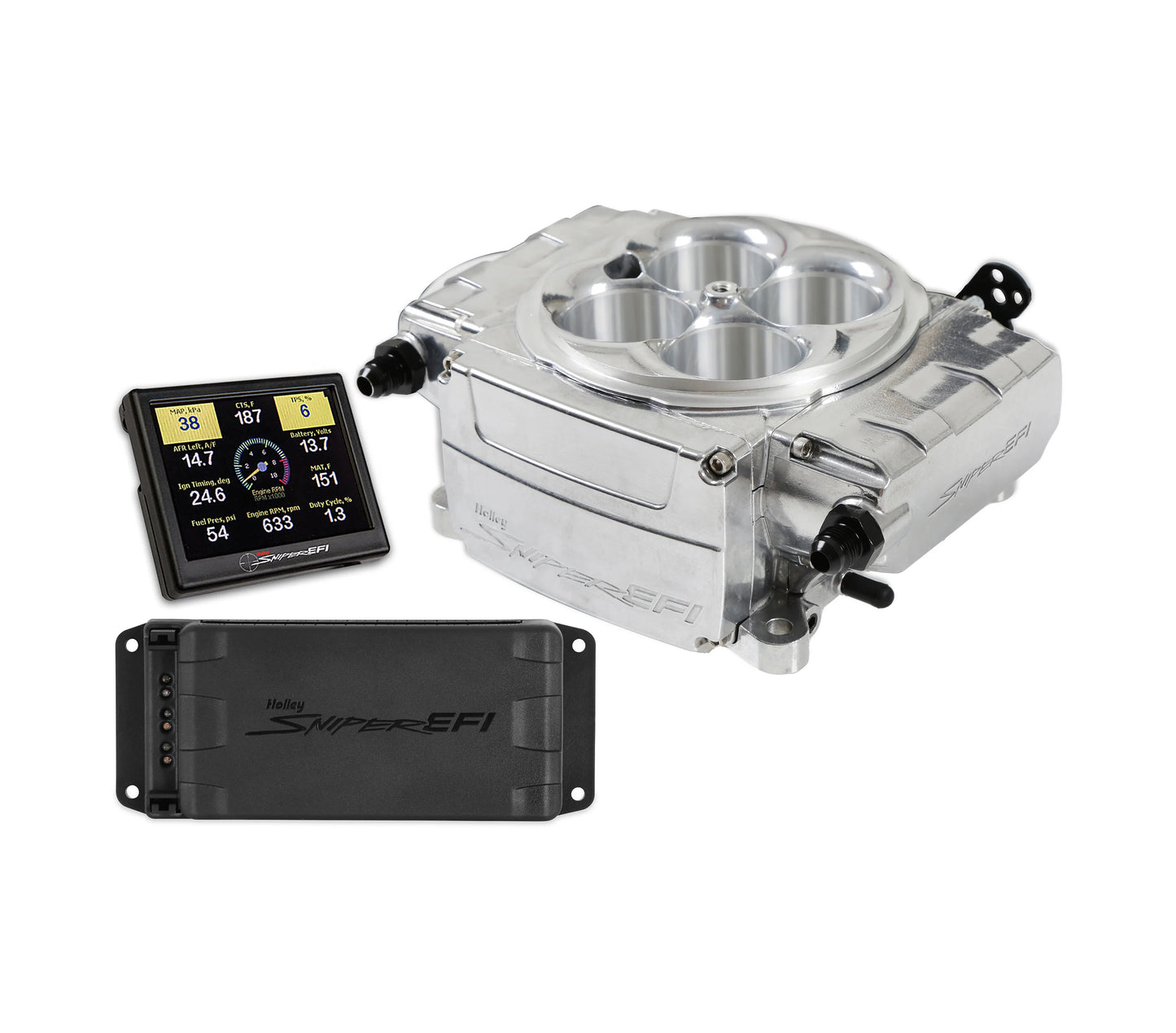 Holley Sniper 2 EFI 650 HP Base Fuel Injection Systems, Polished