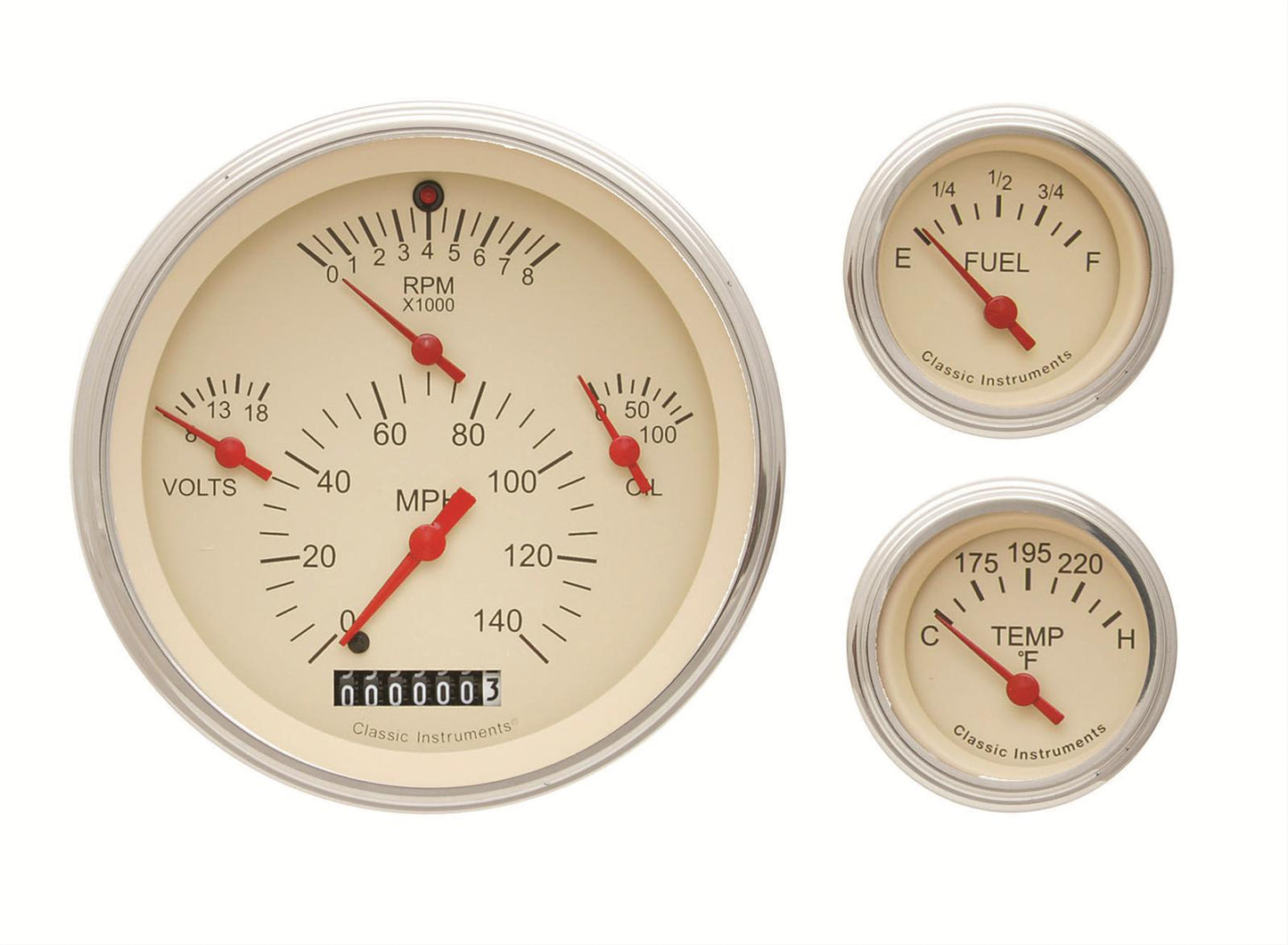 Classic Instruments 1957 Chevy Package Gauge Sets