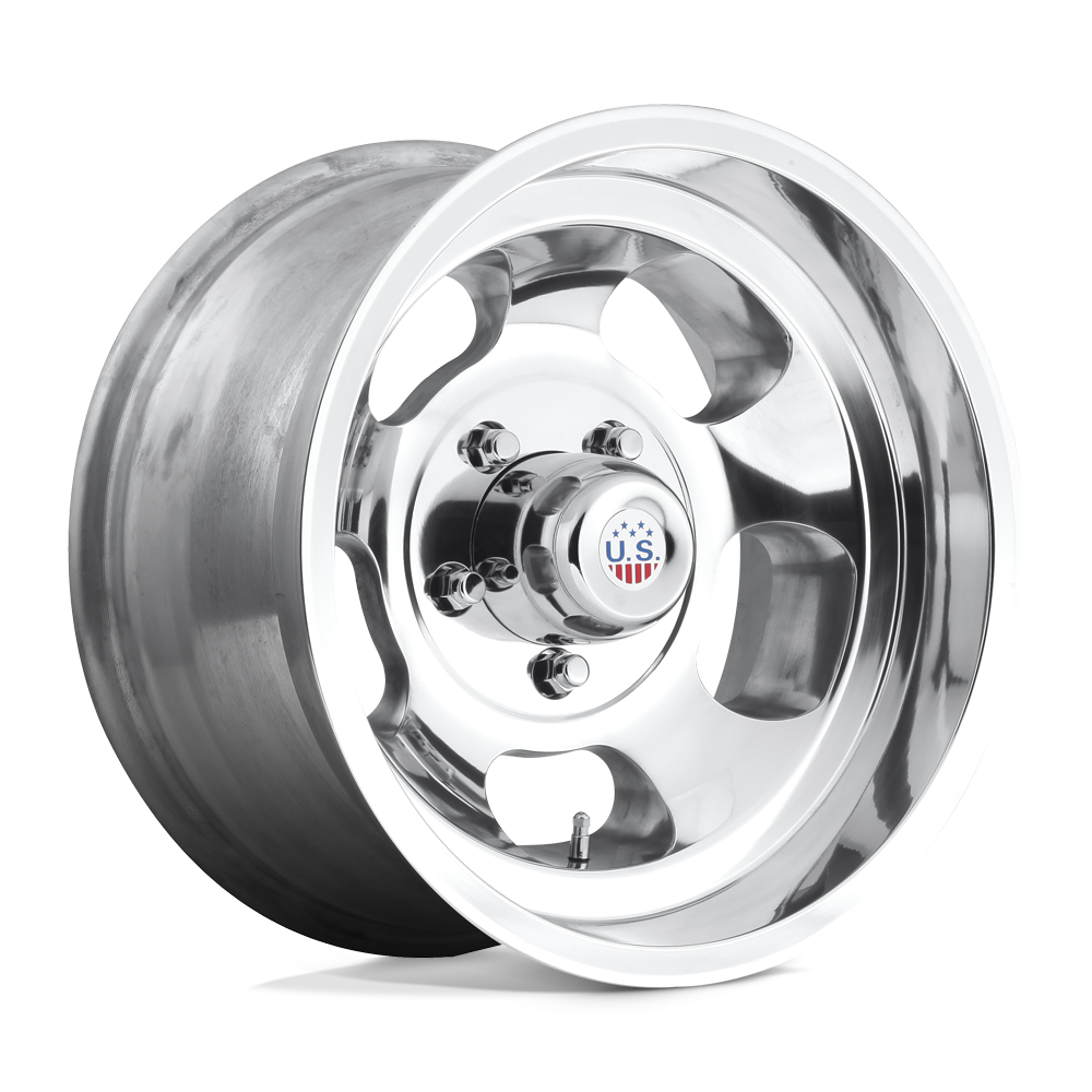 US Mags Indy wheel, polished, 15x10, 6x5.5, 3.53" Backspace