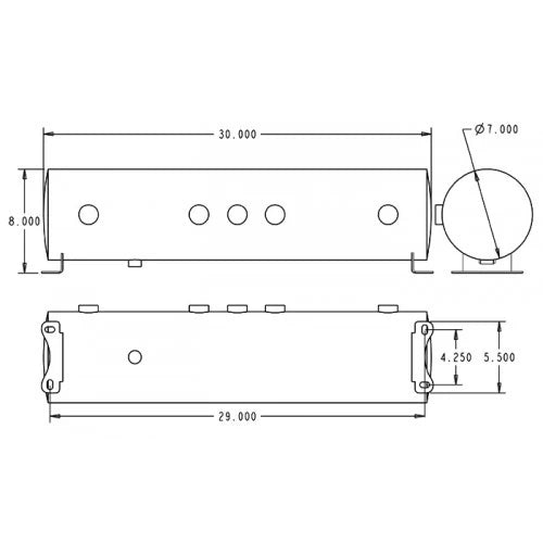 Ridetech 5 Gallon Aluminum Air Tank