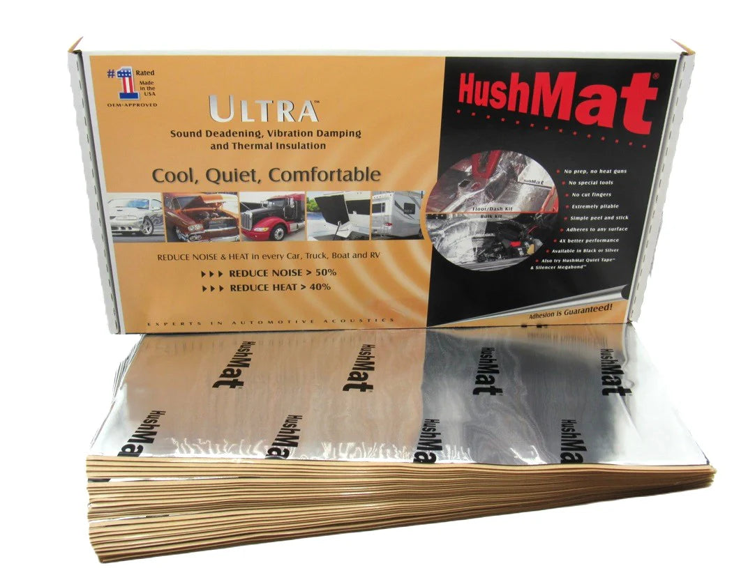 Hushmat Bulk Kit - Automotive Sound Deadening and Thermal Insulation, Silver