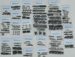 Totally Stainless 1955 Chevrolet Tri-five Hardtop Body Bolt Kit, indented Hex Head