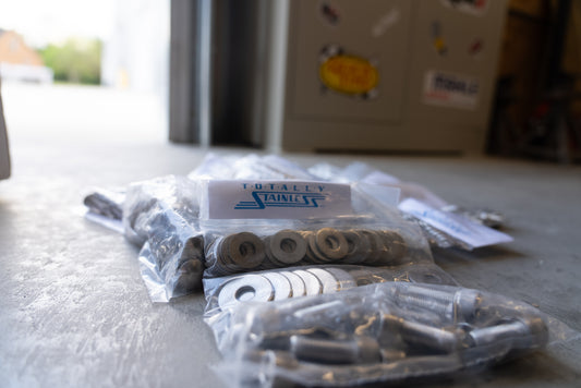 Totally Stainless 66-67 Chevelle Body Bolt Kit, Indented Hex Head