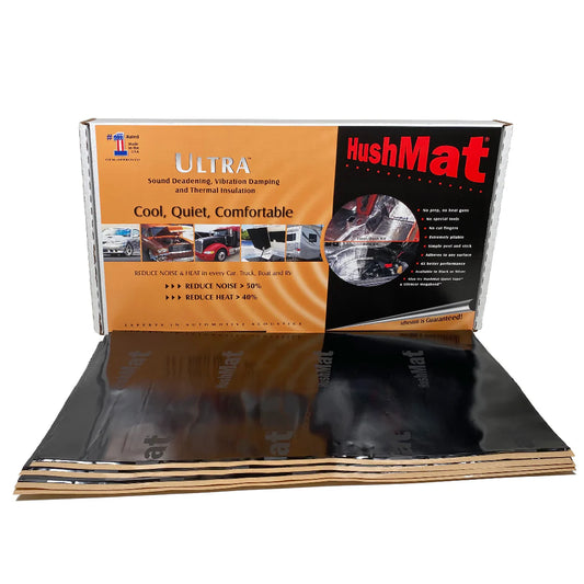 Hushmat Bulk Kit - Automotive Sound Deadening and Thermal Insulation, Black
