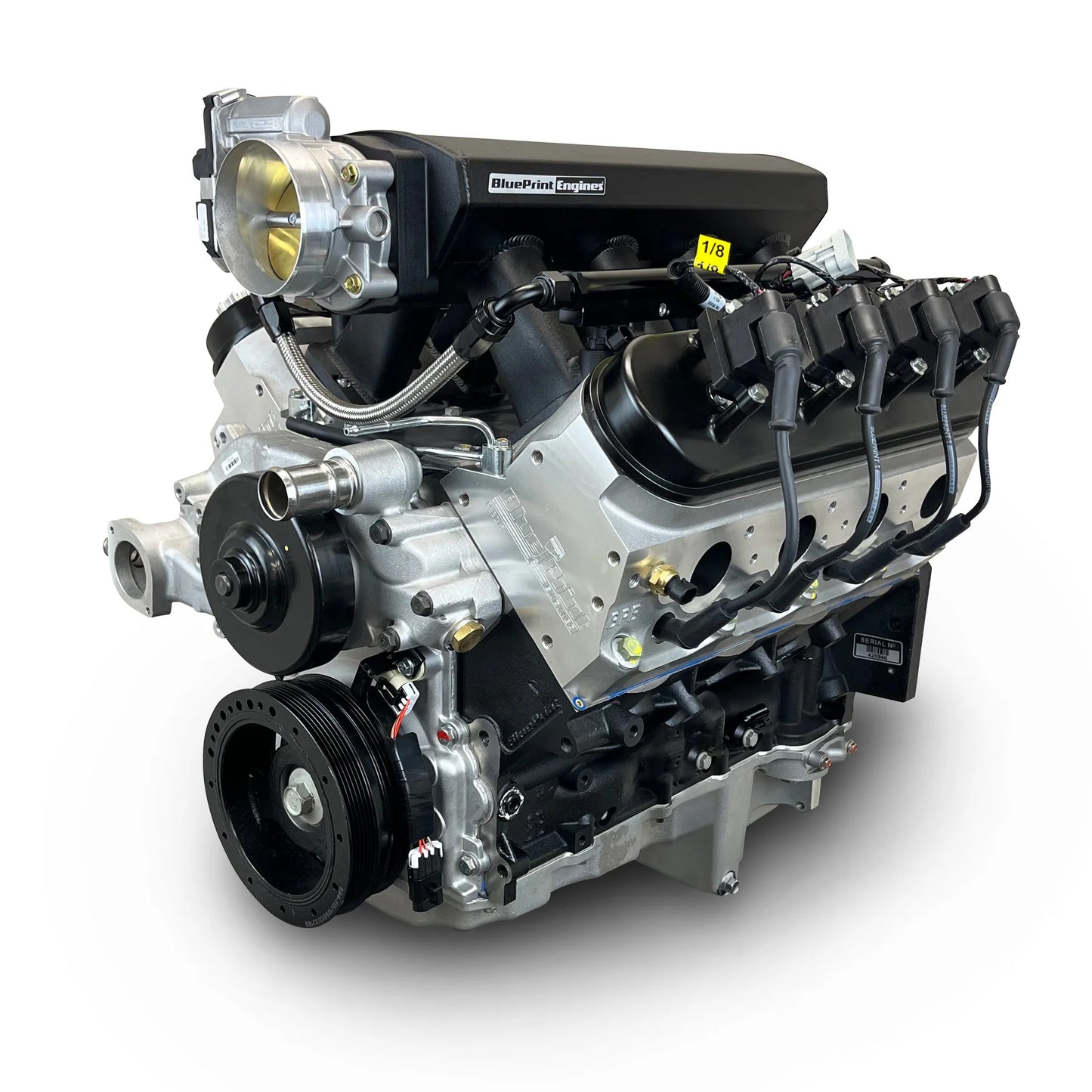 GM LS Compatible 376 C.I. ProSeries Engine - 525HP - Based Dressed - Fuel Injected, BluePrint Engines