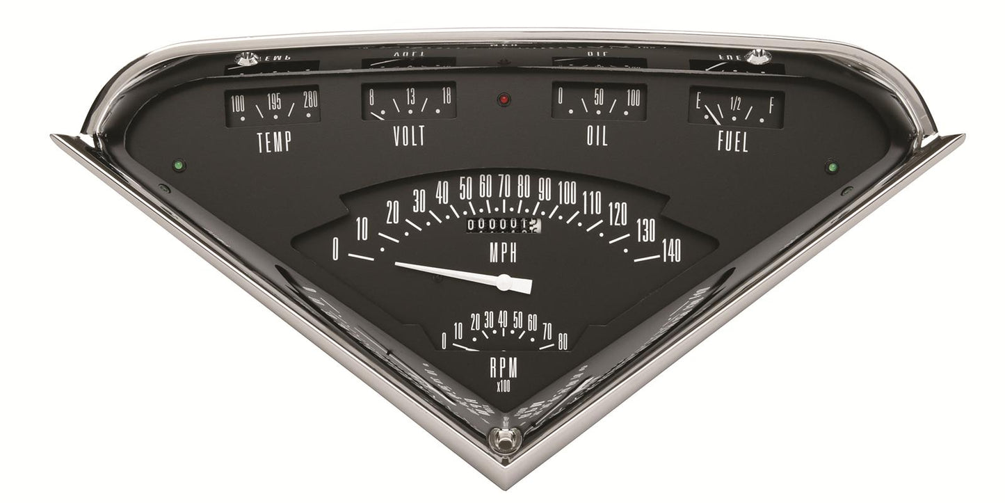 Black Tach Force 6 Gauge Set Package