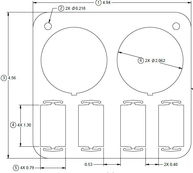 Ridetech Air Suspension Control Panel | Analog | 4-Way | Electric Rocker Switches